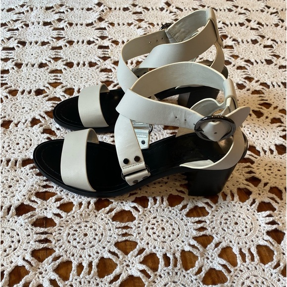 Banana Republic Shoes - Banana Republic white heeled sandals size 8